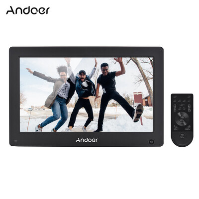 

Andoer 133 Inch Digital Photo Frame IPS Full View Screen Digital Picture Album High Resolution 192012801610 Support 1080P HD