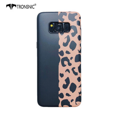 

TRONSNIC Leopard Print Phone Case for Samsung Galaxy S8 S8 Plus Blue Pink Yellow Case Matte Silicone Cover