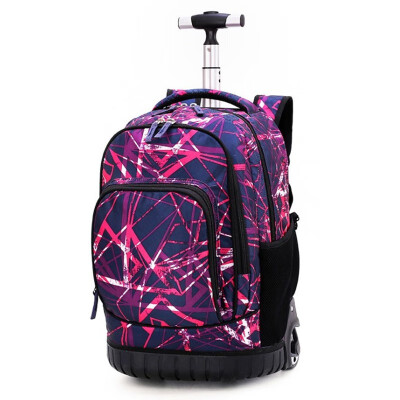 

Middle school students trolley bags for boy travel backpack teens schoolbag girl luggage waterproof wheel computer bag suitcase