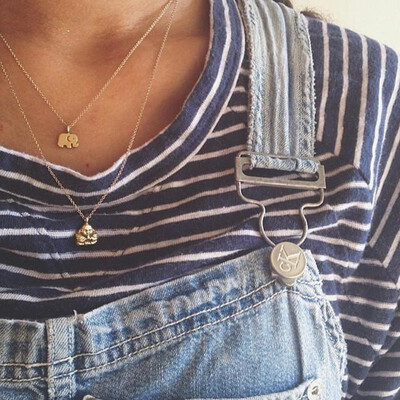 

NeillieN Necklace clavicle chain elephant Unicorn NecklaceDelicate Ladys NecklaceFashion torquepersonality Pendant Necklace