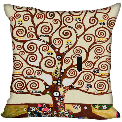 

Gustav Klimt Pillow Case For Home Decorative Pillows Cover Invisible Zippered Throw PillowCases 35x35cm 35x35CM 35x35CM 35x35CM
