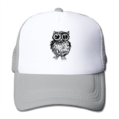 

Halloween Owl Summer Sun Protection Mesh Cap Baseball Hat Cap Adjustable