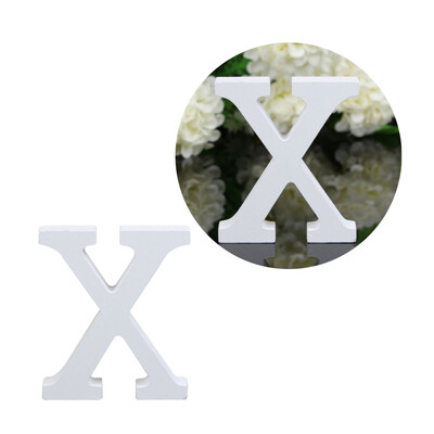

Wooden Alphabet Letters White Wooden Wedding Supplies Photography Props Festival Party Decorative