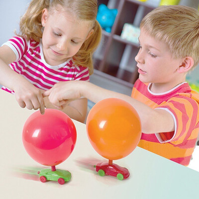 

Children Gifts Aerodynamic Forces Inflatable Balloons Car Toy Funny Multi Color Inertial Power Reminiscent Balloon Car Toys