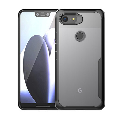 

Goowiiz Phone Case For Google Pixel 3Pixel 3XL Luxury HD Clear Acrylic TPU Silicone Prevent falling Full protection