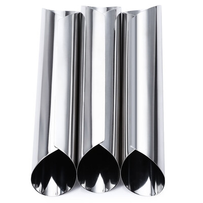 

3pcs Stainless Steel Spiral Tube Anode Baked Croissants DIY Essential Horn Baking Cake Mold
