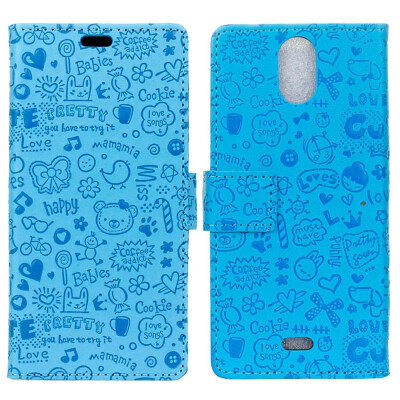 

MOONCASE Wiko Sunny3 Plus Little Witch Leather Case - Blue