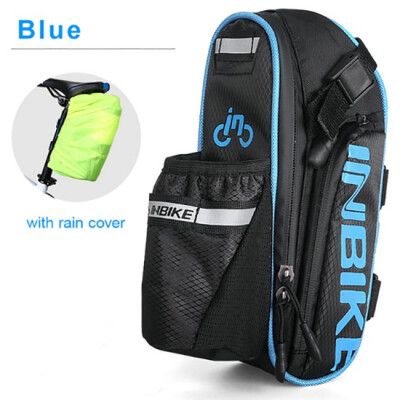 

INBIKE Bicycle Saddle Bag With Water Bottle Pocket Waterproof MTB Road Bike Rear Bags Bike Accessories Seatpost Cycling Tail Bag