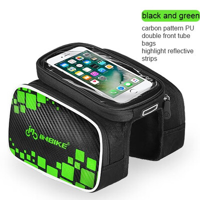 

INBIKE MTB Road Bike Bags Rainproof Touch Screen Cycling Top Front Tube Frame Bags 60 Inch Cellphone Case Bicycle Accessories