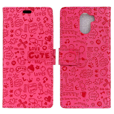 

MOONCASE Doug X60L Little Witch Leather Case - Rose Red