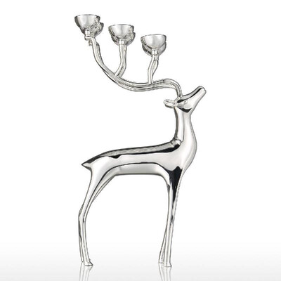 

Silver Elk Candlestick