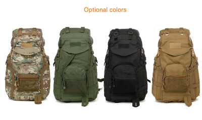 

camouflage 60L tactical bag Assault Pack Multifunctional Backpack Outdoor molle Rucksack sport Bag Hunting Camping Trekking Hiking