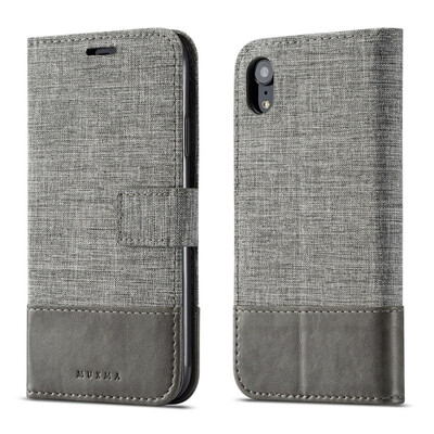 

Goowiiz Phone Case For Iphone XXsXs MaxXR Fashion Canvas Leather Wallet Full package flip Holder Stand