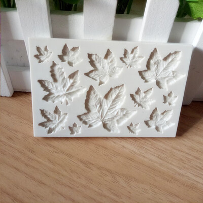 

Maple Leaf Silicone Cupcake Baking Mold Christmas Fondant Cake Decorating Tools