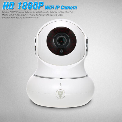 

Wireless 1080P IP Camera Baby Monitor WiFi Camera for BabyNannyElderDogPets Monitor with APP PanTilt 2-way Audio 3D Panor