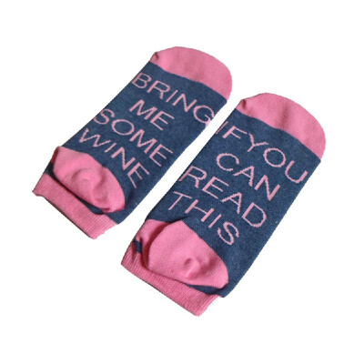 

A Pair Unique Words Series Comfortable Cotton Boat Socks Warm&Breathable Sock for Men Women Autumn Winter