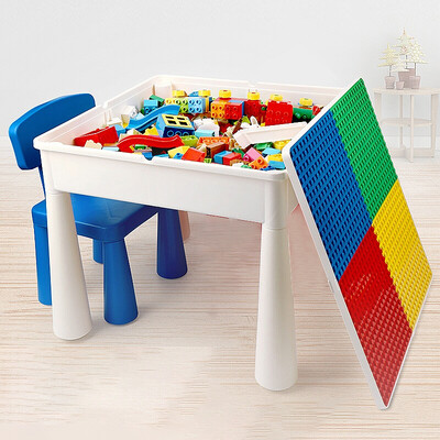 

Cute Pudding Wooden Table Childrens Toys Boys Assembled Models Folding Study Tables&Chairs Toys Girls 2-3-6 Years Old Size Multi-function Storage Table Childrens Day Holiday Gifts