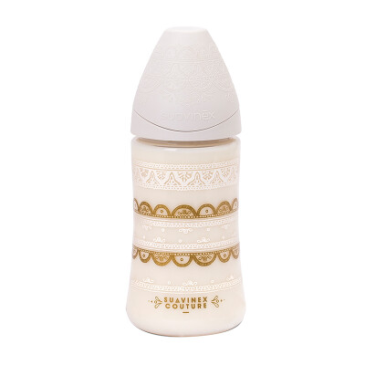 

Suviani suavinex bottle newborn bottle wide caliber 3 position control flow more than 0 months full range of anti-fall gold series plaid white 270ml