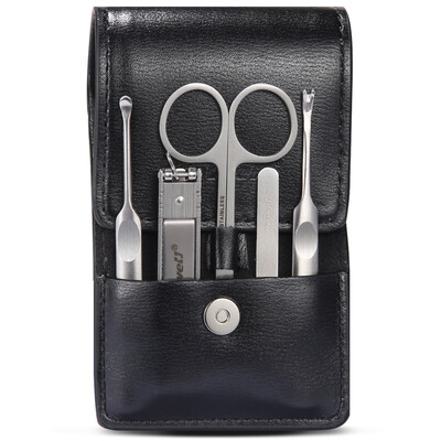 

Korea Kowell Han Kewei nail clippers imported stainless steel nail clippers personal care repair capacity combination 5 sets KB503 black import