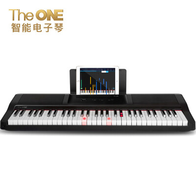 

The ONE intelligent keyboard adult children beginner musical instrument 61 key electronic piano fashion black