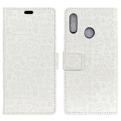 

MOONCASE Doug X70 Little Witch Leather Case - White