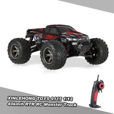 

XINLEHONG TOYS 9115 24GHz 2WD 112 40kmh Electric RTR High Speed Monster Truck RC Car