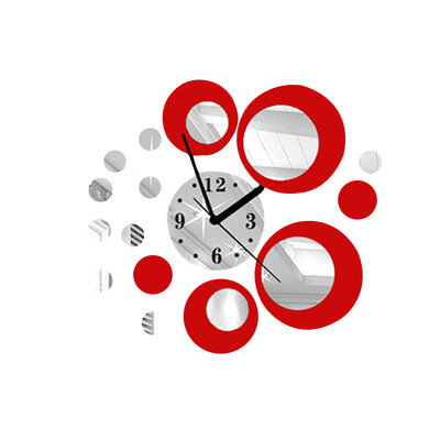 

Convenient 3D Mirror Wall Sticker DIY Acrylic Home Removable Decoration Clock Stickers