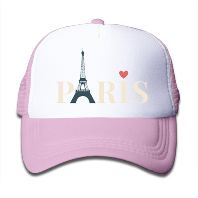 

Youth Paris Cute Adjustable Baseball Caps for Girls One Size