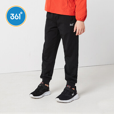 

361° 361 degrees childrens wear boys knit trousers 2019 spring new knit sports trousers childrens casual pants mens big childrens pants N51923558 carbon black 170