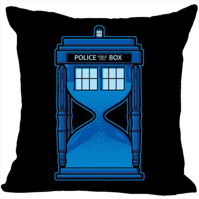 

Doctor Who Pillow Cover Bedroom Home Office Decorative Pillowcase Square Zipper Pillow Cases Satin Fabric No Fade