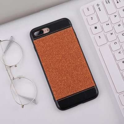 

Phone Case for Apple iPhone 6 Plus 7 8 7 8 Plus Cloth PU Leather Slicing Design Phone Shell Back Cover Mobile Case Covers