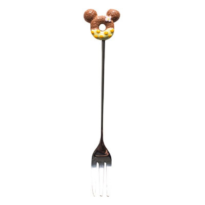 

Cute 304 Stainless Steel Spoon Fork Doughnut Cartoon Animal Head Coffee Ice Cream Dessert Tea Candy Kitchen Flatware Gift Tablewar