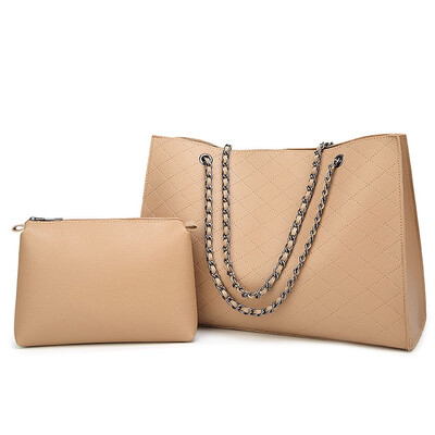 

Women Fashion Rhomboids Bag PU Leather Chain Bag for Ladies Large Shoulder Bag Women Tote Bag with a Purse
