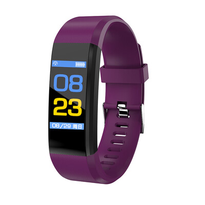 

ID115plus Smart Bracelet 096inch TFT Screen 90mAh Heart Rate Blood Pressure Monitoring Calorie Fitness IP67 Waterproof BT Alarm