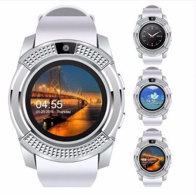 

Smart Watch V8 Men Bluetooth Sport Watches Women Ladies Smartwatch with Camera Sim Card Slot Android Phone PK DZ09 Y1 A1