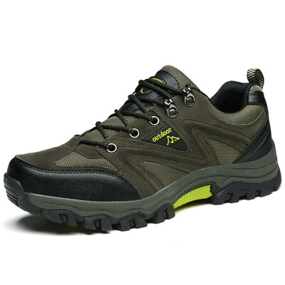 

Men Hiking Shoes Nubuck Climbing Shoes Waterproof Outdoor Trekking Shoes Genuine Leather Mountain Shoes Sneakers