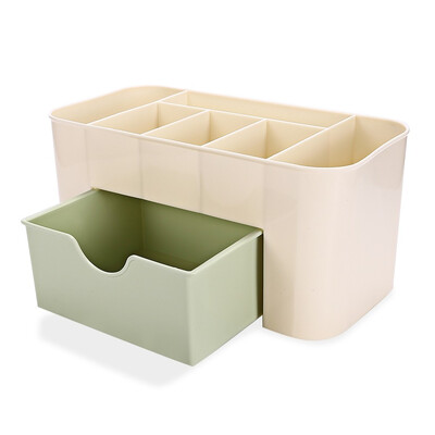 

Plastic Desktop Cosmetic Storage Box Container with Drawer High-quality Cosmetic Storage Box