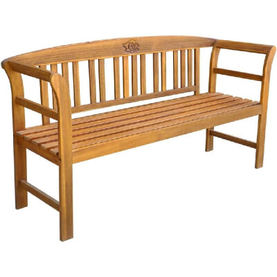 

Garden Bench Solid Acacia Wood 618"x177"x325"