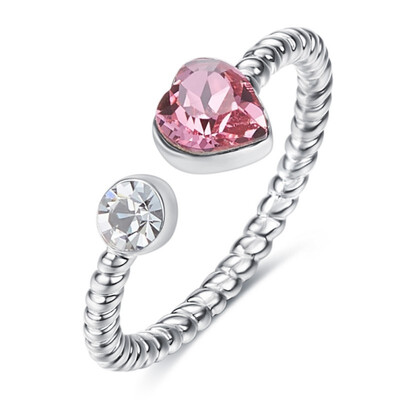 

925 Sterling Silver Water Droplets Shape for Wide Band Women Girls Swarovski Crystals Jewelry Heart Sizer Adjuster for Loose Rings