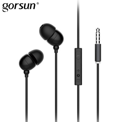

Earphone with Microphone Headset 35mm Stereo Earphones Earbuds Volume Control for Android iPhone Samsung Xiaomi Gorsun C31