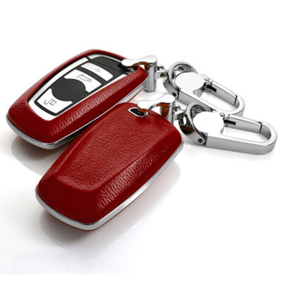 

Top Layer Leather Car Key Case For BMW New 5 Series 525li 3 Series 320li X4 Car Key Cover Shell Car Keychain Car Styling