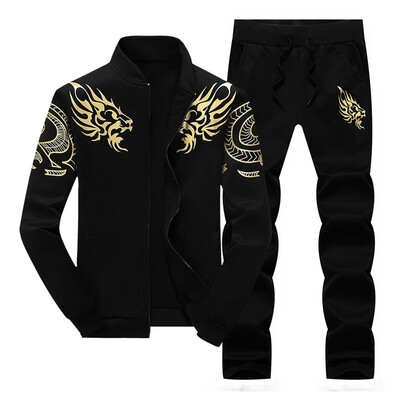 

Mens New 2 Pieces Casual Suit Fashion Unisex Zipper JacketLeisure Pants Sport Suit for Men And Women M-4XL 223