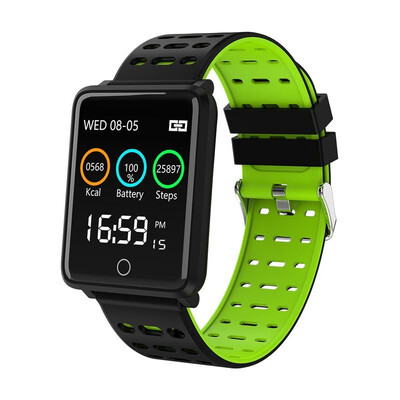 

F3 Smart Bracelet 144 "Color Screen Blood Pressure Surveillance GPS Tracking Motion IP68 Waterproof Health Smart Watch