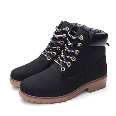 

2019 Hot New Autumn Early Winter Shoes Women Flat Heel Boots Fashion Keep warm Womens Boots Brand Woman Ankle Botas Camouflage