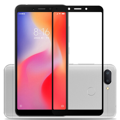 

2 Pcs- 25D Premium Tempered Glass for Xiaomi Redmi 6A Full Coverage Screen Protector Protective Film for Redmi 6A