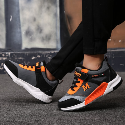 

2018 new winter plus velvet big boy warm boy sports shoes student shoes