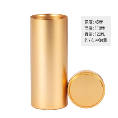 

Small Screw Cap Airtight Matcha Canister Tea Powder Caddy Container 120ml Gold