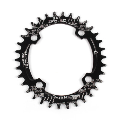 

Bike Narrow Wide Chainring Crankset Oval Round Single Chainwheel MTB Mountain Bike BCD 104MM Chainrings 32T 34T 36T