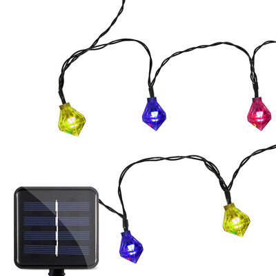 

SS - 22 Solar Powered Waterproof 20 LEDs Romantic Diamond String Lamp Home Yard Christmas Decoration