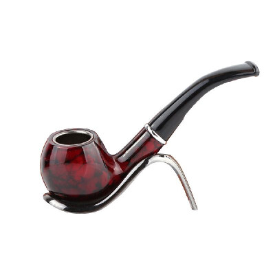 

New Retro Vintage Marble Enchase Smoking Pipe Tobacco Cigarettes Cigar Pipes Gift Smoking Tools Red